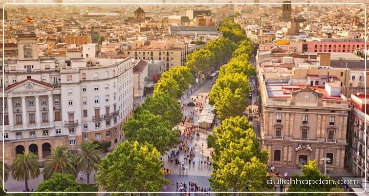 kinh nghiệm du lịch tây ban nha tự túc con phố La Rambla